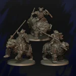 Jinetes enanos en oso