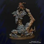 Diorama Buscadragones en batalla