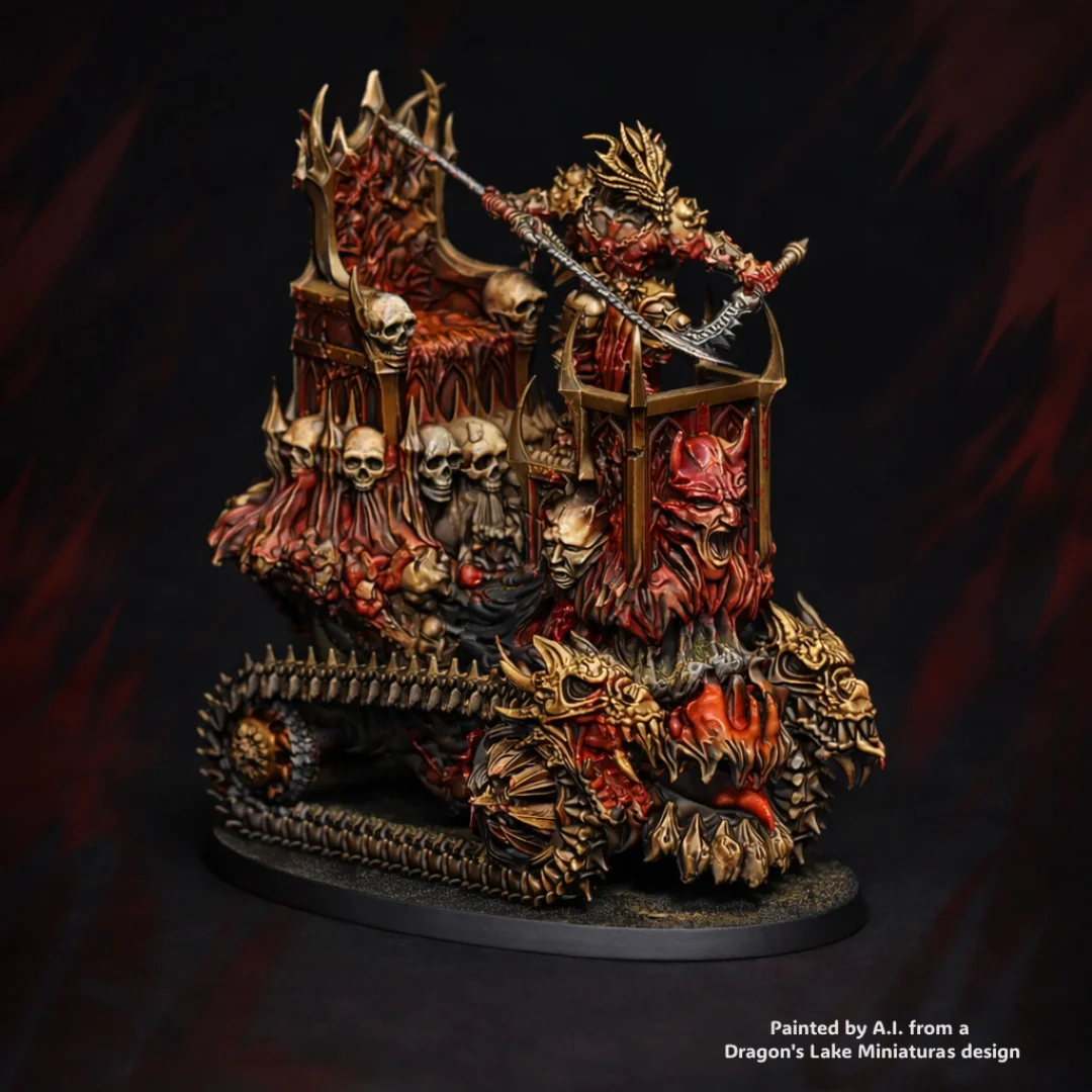 heraldo khorne carro Señor Carmesí en Desolación - Imagen 1