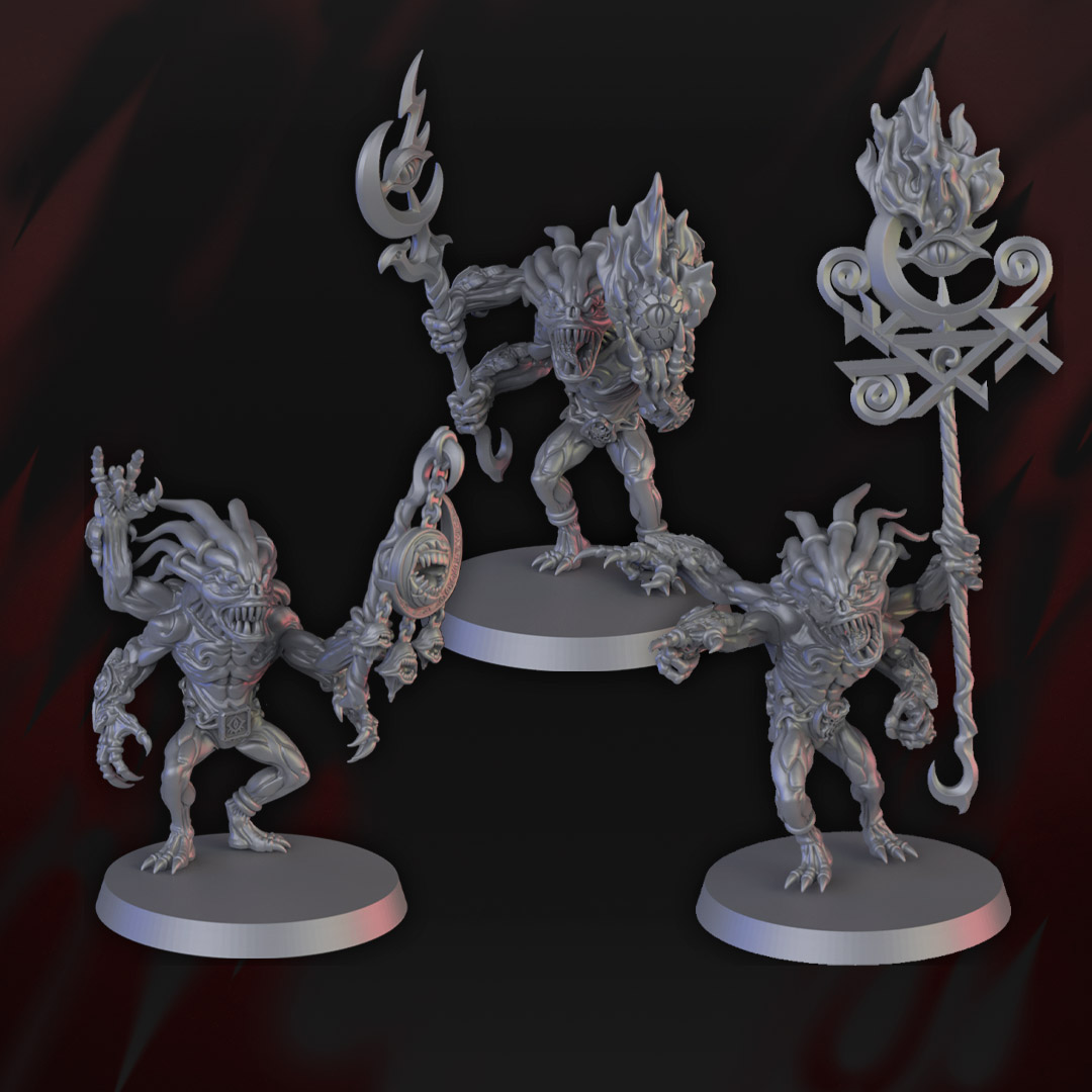 Horrors-Tzeentch-Daemon-Chaos-40k-AOS-9thAge-01 Ecos del Cambio (grupo de mando) - Imagen 1