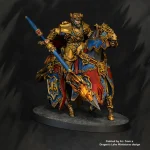 Señor de Equitania en caballo