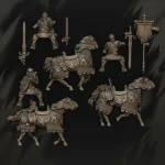 Caballeros Forlorn en caballo (grupo de mando) - Imagen 6